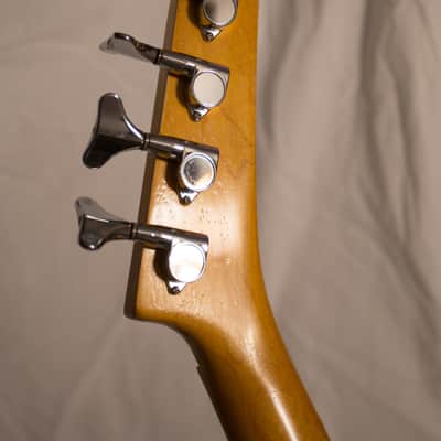 Left Handed Vintage Gibson Epiphone Accu-bass 1994 Black Lefty image 9