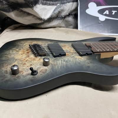 Cort KX Series KX500MS 7-string Multi-scale Guitar 2019 Dust Black image 7