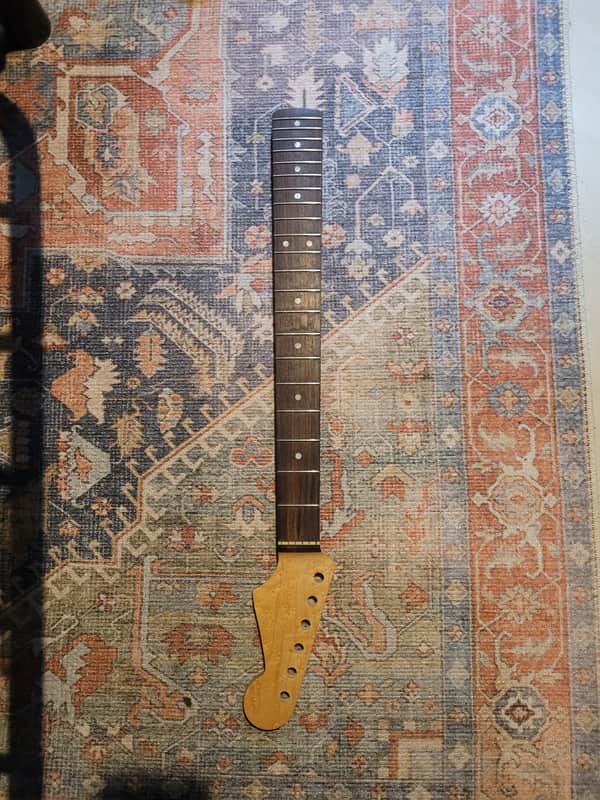 Musikraft Birdseye Maple (Rosewood fretboard) Strat Neck - Satin image 1
