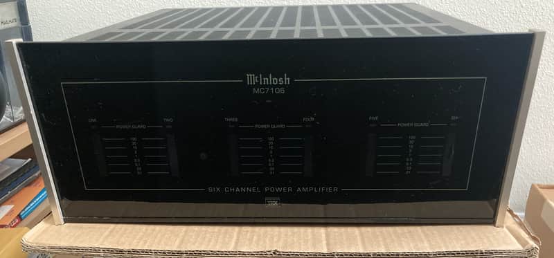 McIntosh MC7106 6 Channel 100-Watt Stereo Solid State Power Amplifier image 1