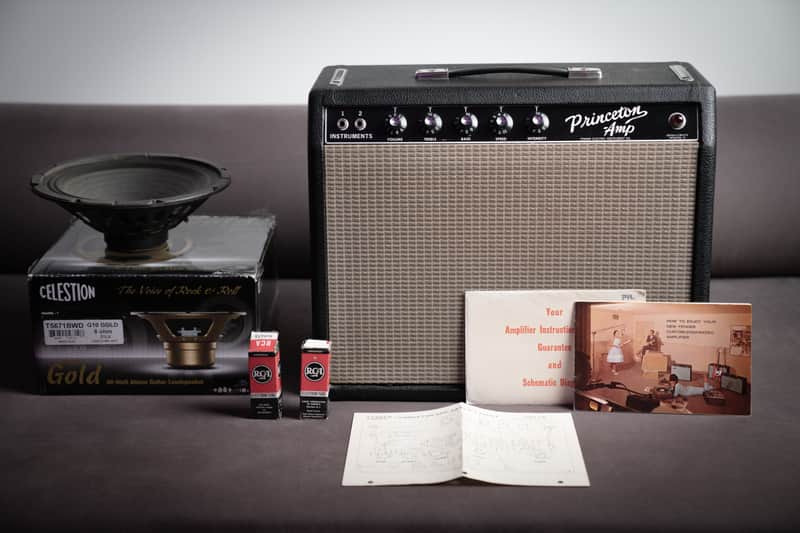 Vintage Fender Blackface 1964 Pre CBS Princeton Amplifier (Immaculate Condition) Bild 1