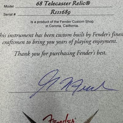 Fender Master Built Custom Shop 68 Telecaster Relic Thinline P-90 Greg Fessler 2021 image 17