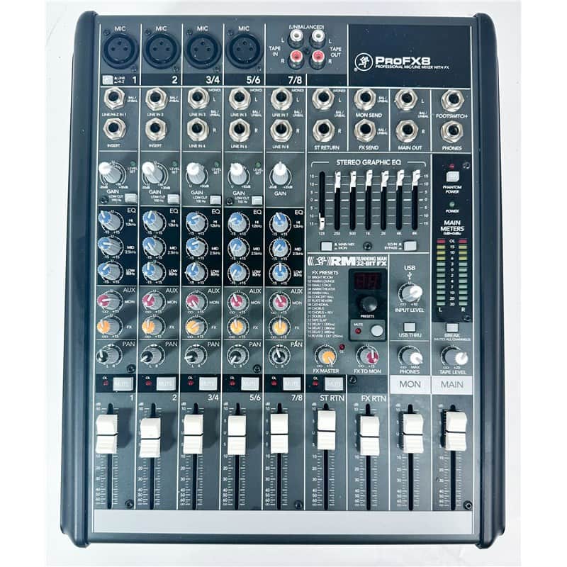 Mackie Pro fx8 Professional Mic/Line Mixer With FX, Second-Hand image 1