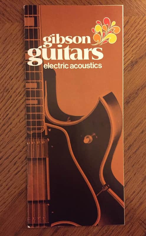 ORIGINAL Vintage 1970 Gibson Electric Acoustic Guitar 10 page Catalog - VERY RARE! image 1