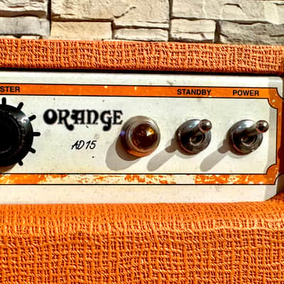 Orange AD 15 1x12” Signed by Antonio Vega (Nacha Pop) Checked by Pablo Kahayan “Collector’s Spanish Pop Star Piece” image 5