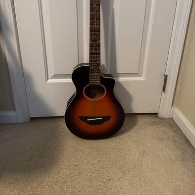 Yamaha APXT2 3/4 Acoustic/Electric Cutaway Guitar 2010s - Old Violin Sunburst image 1