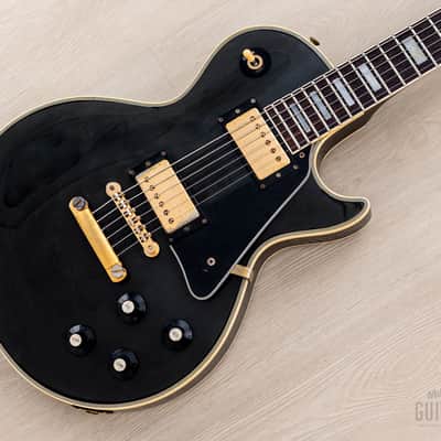 1985 Greco EGC68-500 Custom Black Beauty Vintage Guitar w/ Screamin PAFs & Case, Japan Fujigen