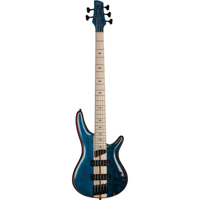 Ibanez SR1425BCGL SR Premium 5-String Bass w/Bag - Caribbean Green Low Gloss image 2