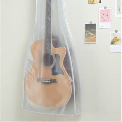 Guitar dust Cover wall mount Transparent Guitar Dust Cover PVC Frosted Fits Acoustic, Electric,ukulele Water Resistant Dust Dirt Moisture image 2