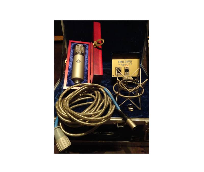 Skipper Wise's Blue U47 Microphone with EF86 Tube, Telefunken Body, Flight Case, PSU (U-47, U 47) image 1