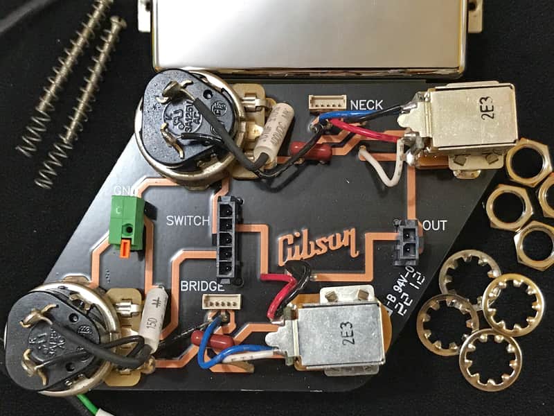 Gibson Les paul circuit board (Coil split, true bypass, reverse phase) 2012 image 1