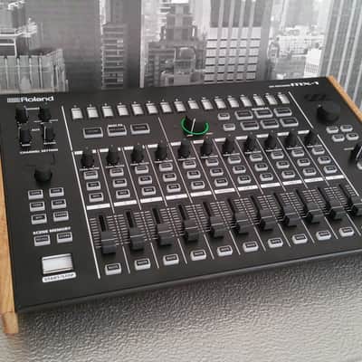 Roland AIRA MX-1 Mix Performer Solid Oak Stand from Synths And Wood image 3