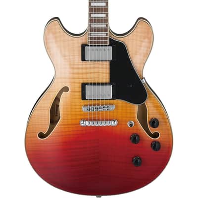 Ibanez AS73FMTAF AS Artcore Hollow Body Guitar - Transparent Autumn Fade image 1