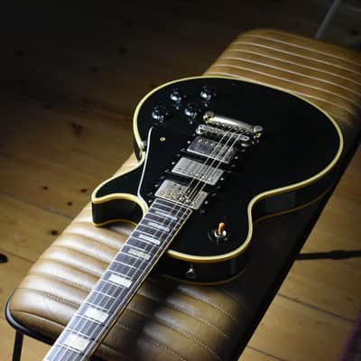 1982 Greco Mint Collection EGC57-60 Super Real Custom - Ebony - Les Paul Custom – Screamin’ PAFs, MIJ FujiGen, Super Real image 3