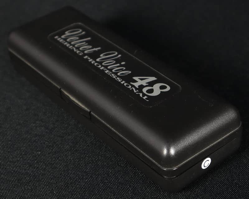 Hering Velvet Voice 48 Chromatic Chrome Harmonica Key of C | Reverb