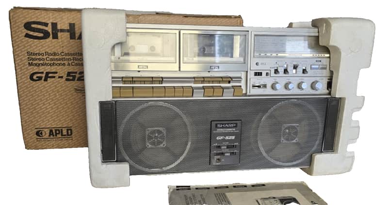 SHARP GH 525H The Searcher Rare Vintage BoomBox Cassette Deck Retro Japan 1982 image 1