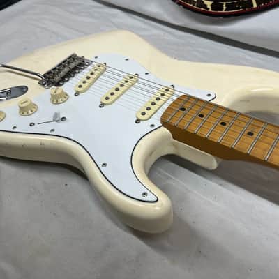 Fender Jimi Hendrix Stratocaster Strat Electric Guitar - Olympic White image 16
