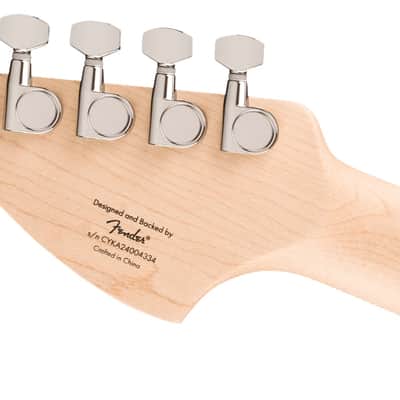 Squier Affinity Series Stratocaster Junior HSS, Laurel Fingerboard, White Pickguard, 3-Color Sunburst image 5
