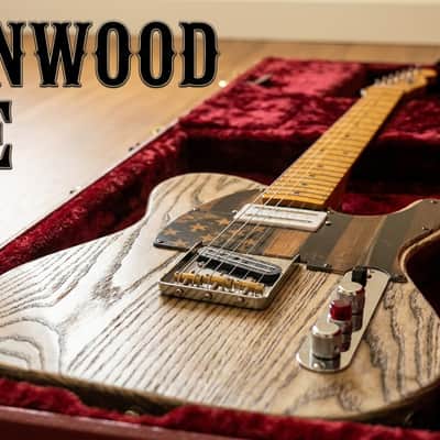 Custom Build Tele-Style HH Guitar - Barnwood Stain Finish image 1