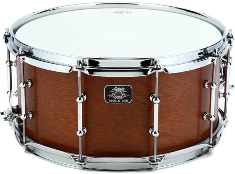 Ludwig LU6514MA Universal Mahogany 6.5x14" Snare Drum image 1