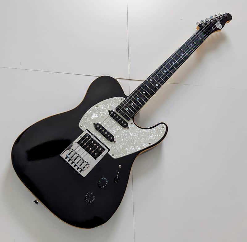 R&B Guitars USA T-Style Late 70's - Black with maple binding image 1