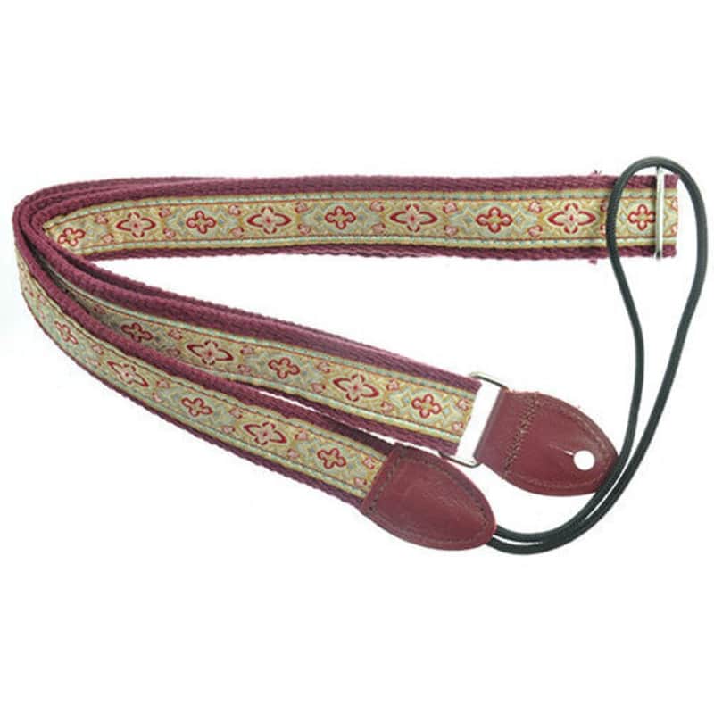Souldier FMDA1058 - Anouk Burgundy/Taupe F-Style Mandolin Strap image 1