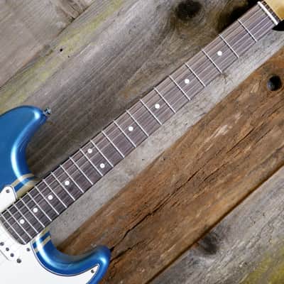 Keith Holland Custom S-ANS #1319 - Ocean Turquoise Metallic Nitro w/ "Z-28" Gold Stripe with Hard Case image 24