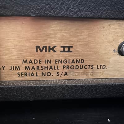 Marshall JMP 1987 MK II 2-Channel 50-Watt Guitar Amp Head 1975 - 1981 - Black image 10