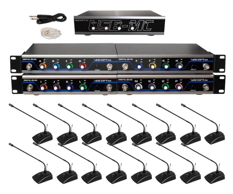 VocoPro Wireless Microphones and Transmitters, USB-Conference 16 image 1