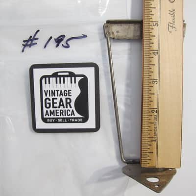 Harmony & Silvertone Archtop & Flat Top Guitar Tailpiece Authentic Vintage Part Circa-1950s-1960s-Nickel Silver image 7