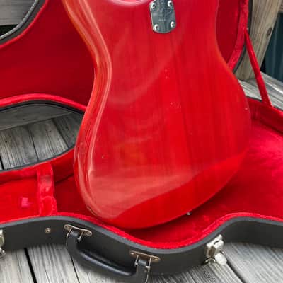 Vintage '60s Kustom K-200 trans red w/OHSC image 4