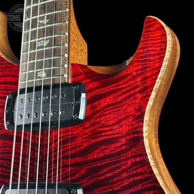 PRS Custom 24-08 Mango Limited Fire Red / Gray Black Fade w/case 0424349 image 5