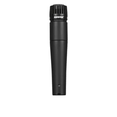 Shure SM57 Cardioid Dynamic Instrument Microphone - Black/Black image 2