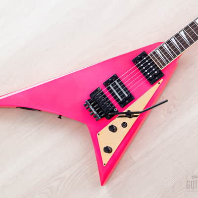 1991 Fernandes JS Limited Edition Randy Rhoads V Hot Pink Metalflake w/ Floyd Rose, Japan image 1