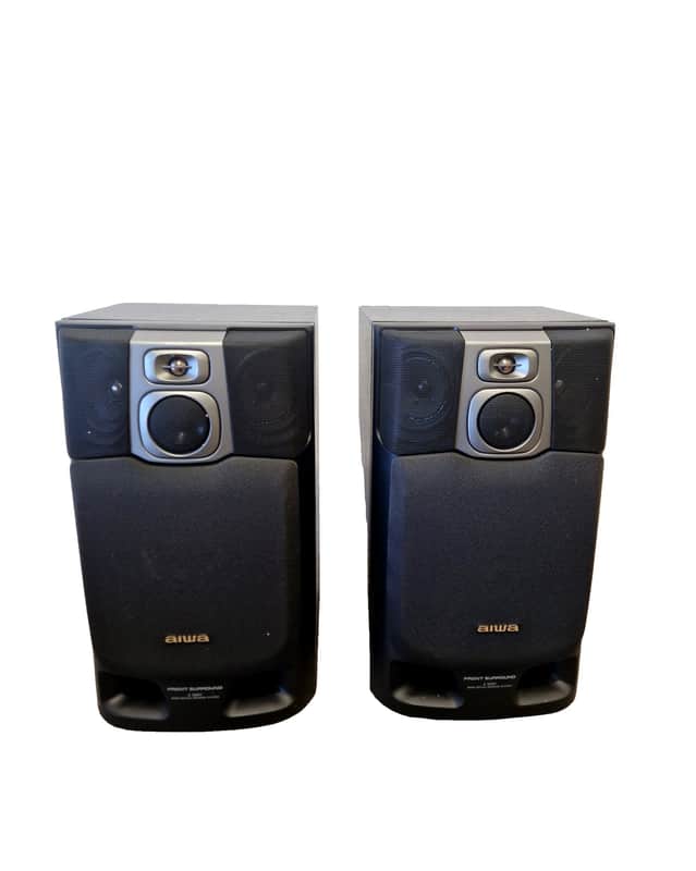 Aiwa SX-FZ2700 -HI-FI Speaker Pair - Black – Speaker - Good image 1