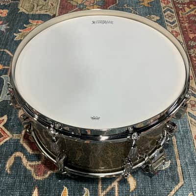 Slingerland Radio King Solid Maple Snare Drum - 7 inches x 14 inches, Gold Glass image 9