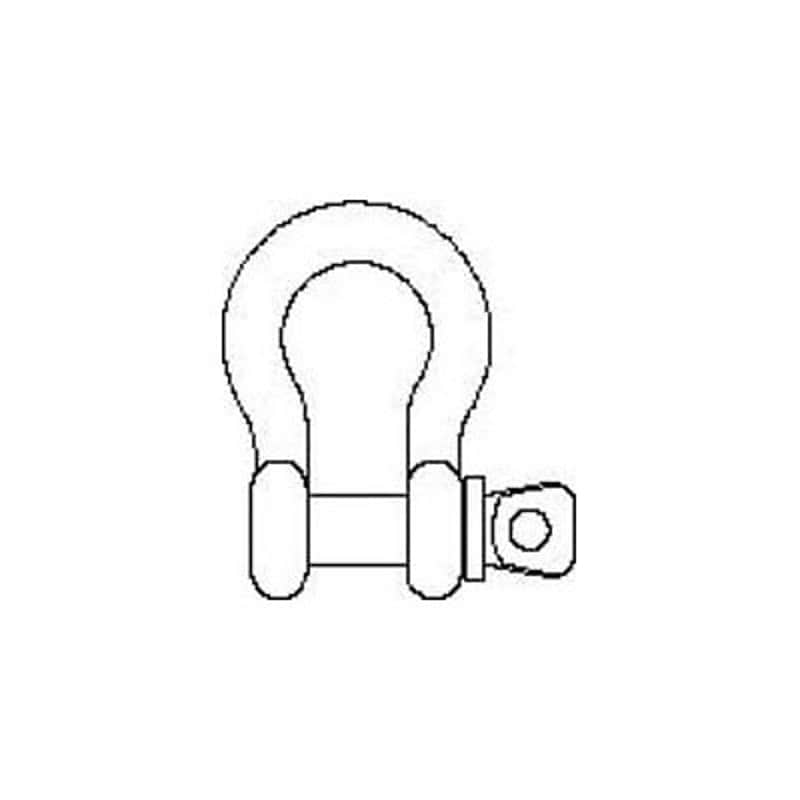 Allen Products SK-375-S 3/8" Shackle with Screw Pin Anchor (Galvanized) image 1