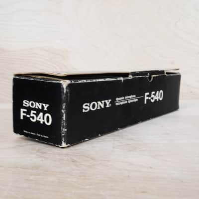 Sony F-540 Dynamic Microphone 1970s Black w/ Box image 2