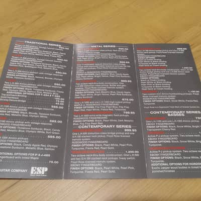 Vintage 1987 ESP Price List! Rare, Original Case Candy, Paperwork! image 2