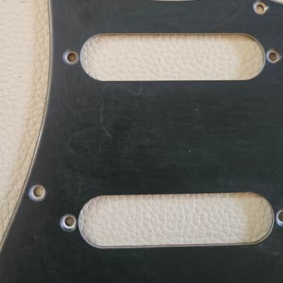 Fender Stratocaster Aged Relic 3 ply Pickguard Black image 5