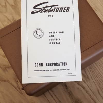 1960s Conn Strobotuner ST-6 Vintage Strobe Tuner Mint Time Capsule Collector Grade w/ Box, Manual image 13