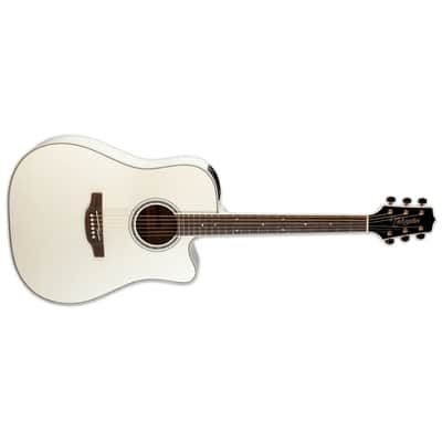 Takamine GD37CE - Laurel Fingerboard, Gloss Pearl White image 4
