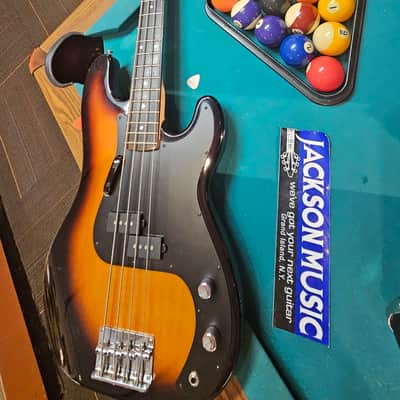 Silvertone P-Style Electric Bass - Sunburst image 1