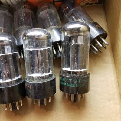 RCA etc. ONE (1) 6BX7GT tNOS AT1000 TESTED Vacuum Tube black plate Dual Triode 6BX7 1954-1959 image 4