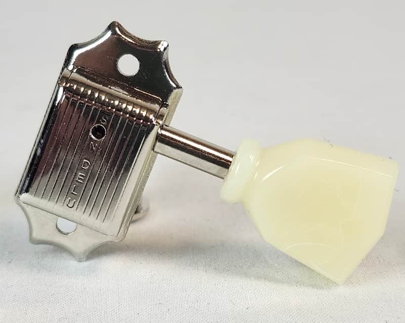 Gibson Single "Bass" Side Vintage Deluxe Reissue Tunning Machine Head, Nickel image 1