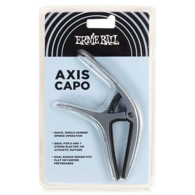 Axis Dual Radius Capo BLUE STEEL SATIN Aluminum-Ergo Precision 6/7 Strg Dual Curved/Flat FB Fit Most image 2