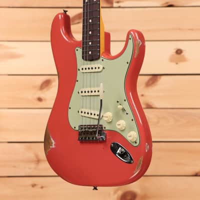 Fender Custom Shop Limited 1960 Stratocaster Relic - Faded/Aged Tahitian Coral-CZ576499 image 3