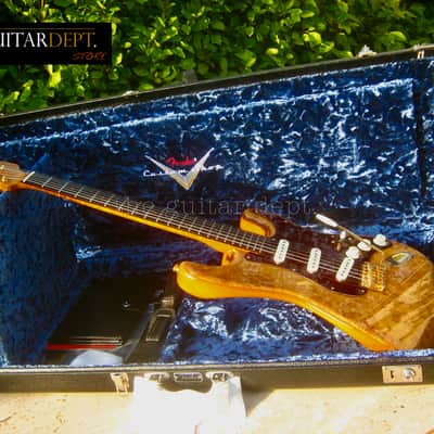 ♚ AS NEW ♚ 2022 Fender CUSTOM SHOP Artisan BURL Maple STRATOCASTER ♚AAAA ♚ EBONY ♚ Handwounds ! image 24