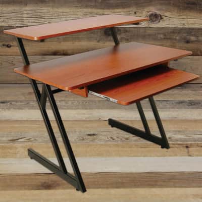 Open Box On-Stage WS7500RB Studio Workstation Desk, Rosewood WS-7500 RB image 2