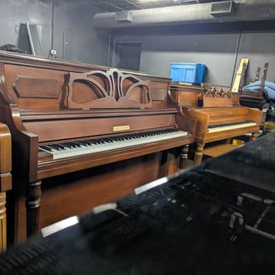 Breitenbach Model K sn2014 Console Piano - Mahogany image 2